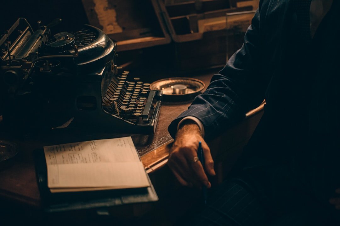 person reading old letters